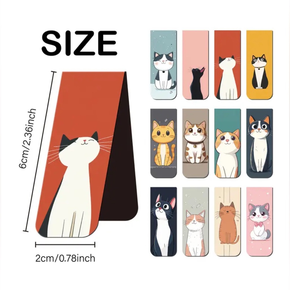 (1) Magnetic Cat Bookmark